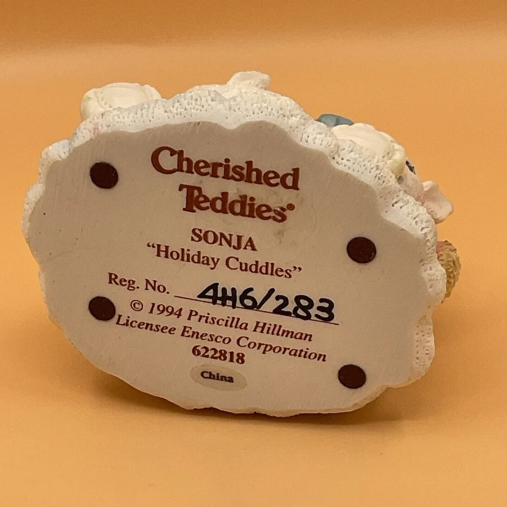 Cherished Teddies Sonja 1994 Holiday Cuddles Enesco 622818‎